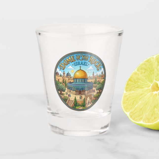 Verre A Shot Dôme de la Roche Jérusalem Israël (Devant)