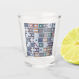 Verre A Shot Dominos Numéros Jeu