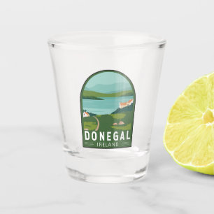 Verre A Shot Donegal Irlande Retro Travel Art Vintage