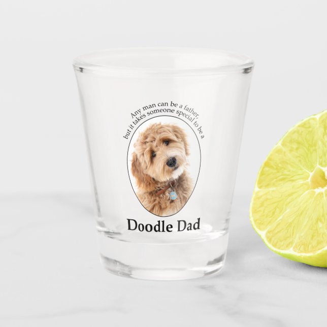 Verre A Shot Doodle Chien Papa (Devant)