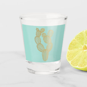 Verre A Shot Doodle de Cactus Prickly Gold