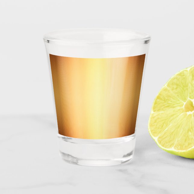 Verre A Shot Doré jaune ombre gradué solide couleur design (Devant)