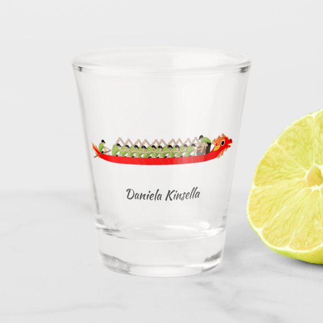 Verre A Shot Dragon Boat Racing (Devant)