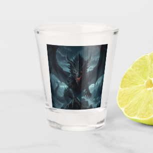 Verre A Shot Dragon sombre et médiéval