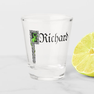 Verre A Shot Dragon Vert Avec Bordure Celtique Personnalisé