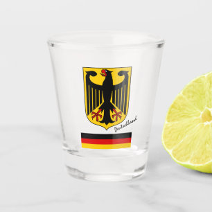 Verre A Shot Drapeau allemand & Allemagne pays patriote / sport