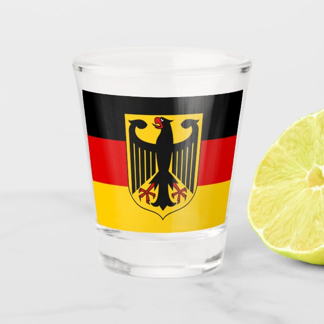 Verre A Shot Drapeau allemand & Allemagne pays patriote /sports (Devant)