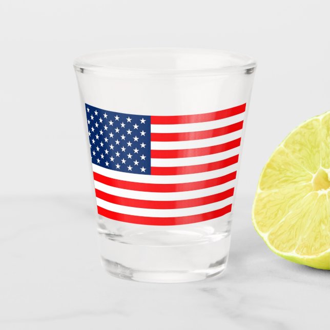 Verre A Shot Drapeau américain (Devant)