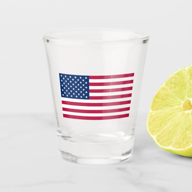 Verre A Shot Drapeau américain (Devant)
