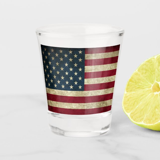 Verre A Shot Drapeau américain (Devant)