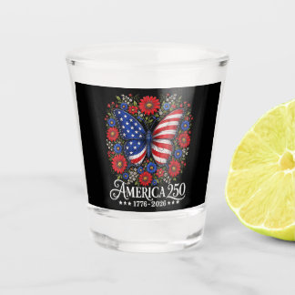 Verre A Shot Drapeau américain 250 1776 2026 250e anniversaire