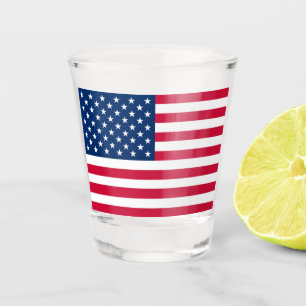 Verre A Shot Drapeau américain - États-Unis d'Amérique - Pat