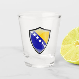 Verre A Shot Drapeau bosnien