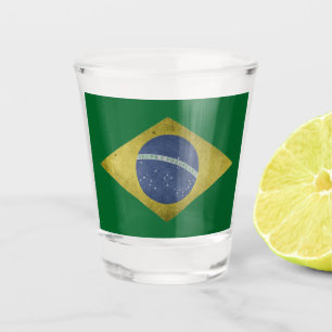 Verre A Shot Drapeau brésilien