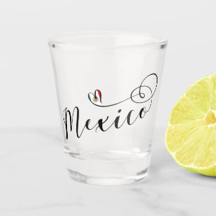Verre A Shot Drapeau cardiaque du Mexique, Mexicanos