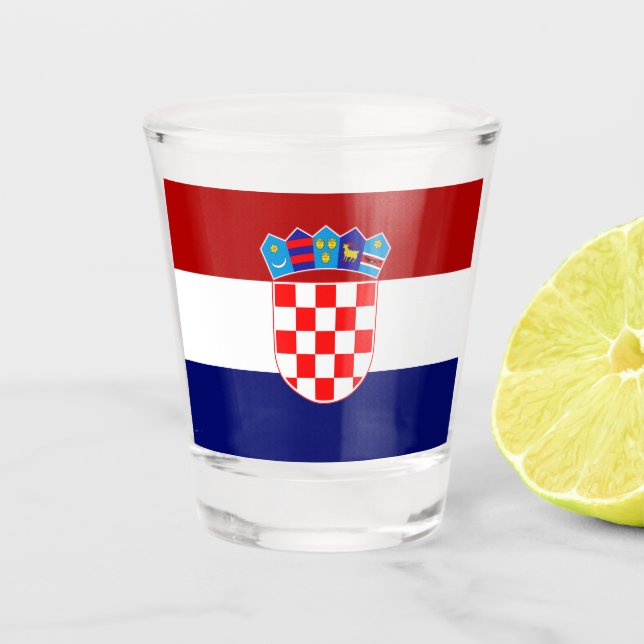 Verre A Shot Drapeau croate (Devant)
