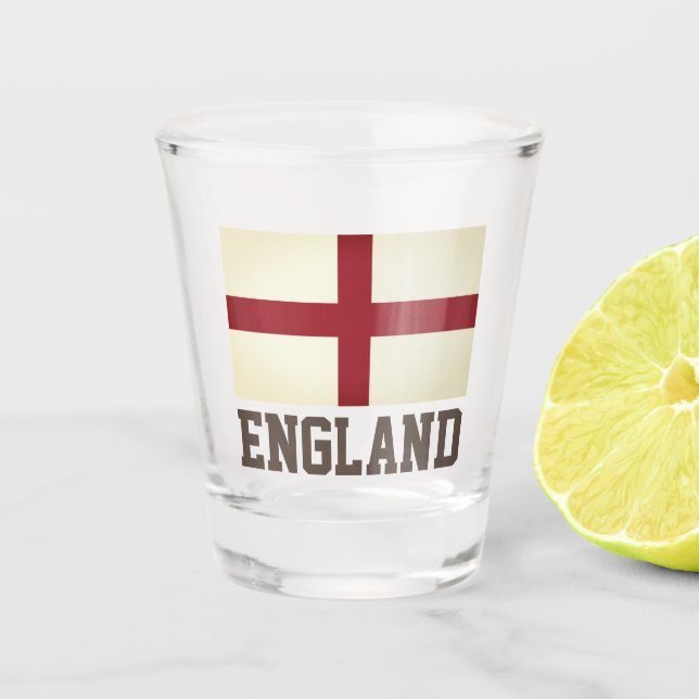 Verre A Shot Drapeau d'Angleterre (Devant)