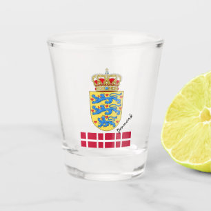 Verre A Shot Drapeau danois & Danemark pays patriote / sports