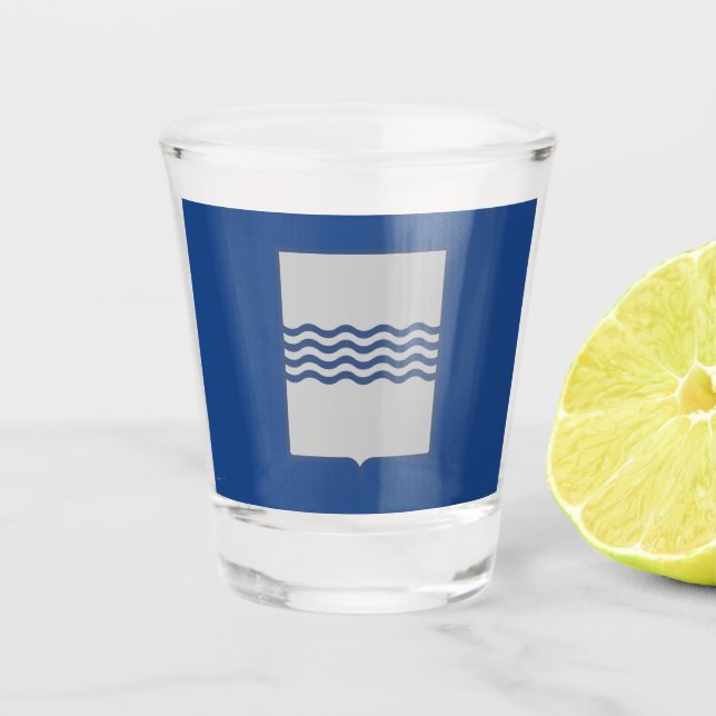 Verre A Shot Drapeau de Basilicata (Italie) (Devant)