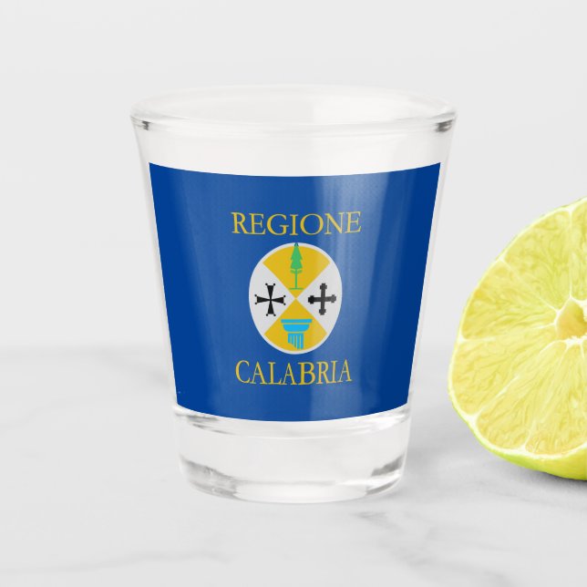 Verre A Shot Drapeau de Calabre (Italie)