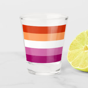 Verre A Shot Drapeau de fierté lesbienne LGBTQ