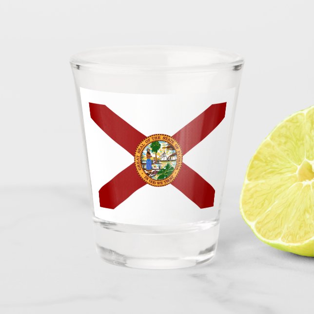 Verre A Shot Drapeau de Floride  (Devant)