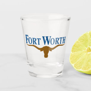Verre A Shot Drapeau de Fort Worth (Texas)