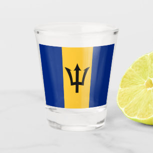 Verre A Shot Drapeau de la Barbade (Bajan)