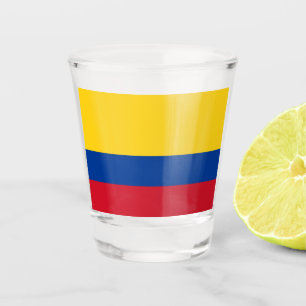 Verre A Shot Drapeau de la Colombie