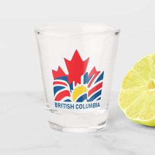 Verre A Shot Drapeau de la Colombie-Britannique Canada Souvenir