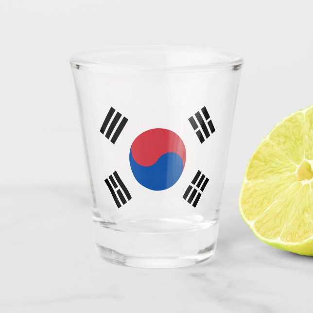 Verre A Shot Drapeau de la Corée du Sud (ROK) (Devant)