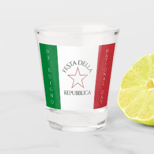Verre A Shot Drapeau de la Festa della Repubblica