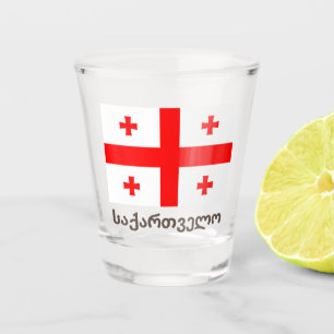 Verre A Shot Drapeau de la République de Géorgie