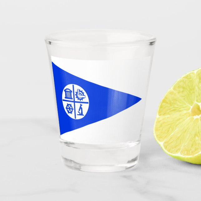 Verre A Shot Drapeau de la ville de Minneapolis (Devant)