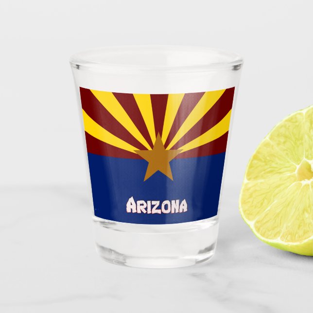 Verre A Shot Drapeau de l'Arizona (Devant)