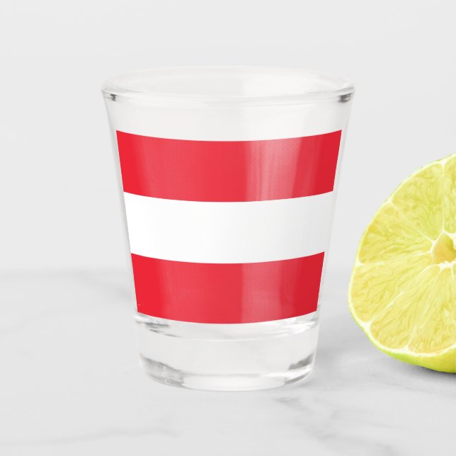Verre A Shot Drapeau de l'Autriche (Devant)