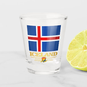 Verre A Shot Drapeau de l'Islande