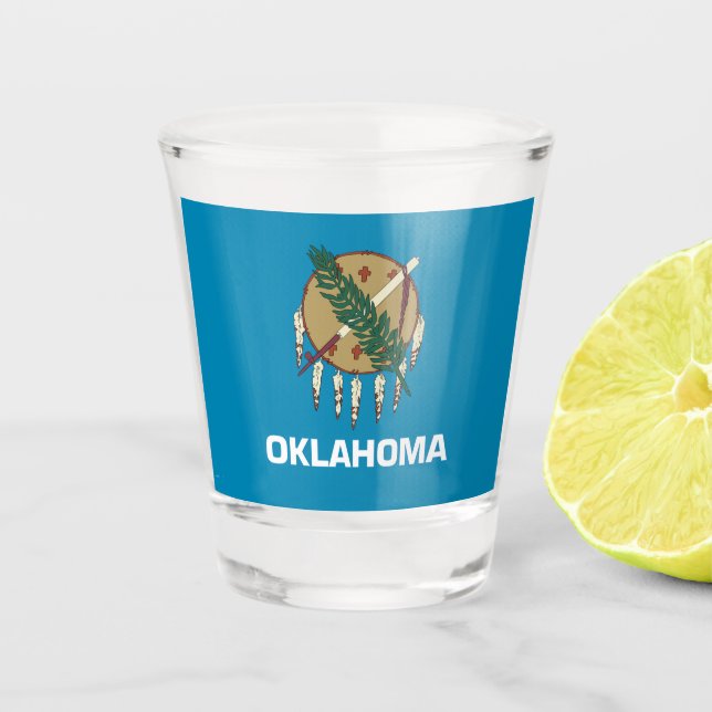 Verre A Shot Drapeau de l'Oklahoma (Devant)