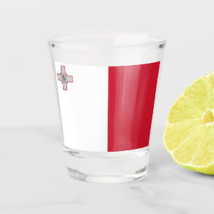 Verre A Shot Drapeau de Malte