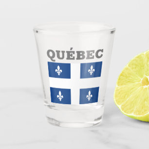 Verre A Shot Drapeau de Québec, Canada