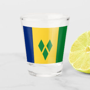 Verre A Shot Drapeau de Saint-Vincent-et-les Grenadines