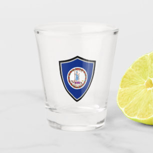 Verre A Shot Drapeau de Virginie
