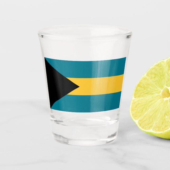 Verre A Shot Drapeau des Bahamas (Devant)