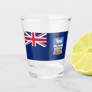 Verre A Shot Drapeau des îles Falkland (Territoire britannique)