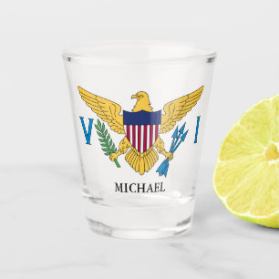 Verre A Shot Drapeau des îles Vierges américaines