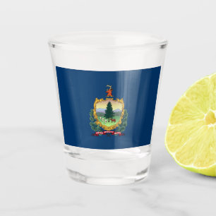 Verre A Shot Drapeau d'État du Vermont