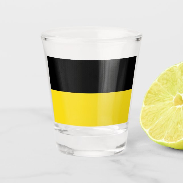 Verre A Shot Drapeau du Bade-Wurtemberg (État allemand) (Devant)