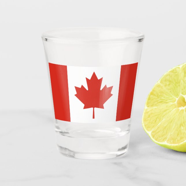 Verre A Shot Drapeau du Canada (Devant)