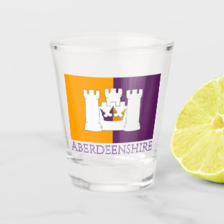 Verre A Shot Drapeau du comté d'Aberdeenshire, Écosse