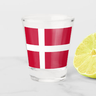 Verre A Shot Drapeau du Danemark